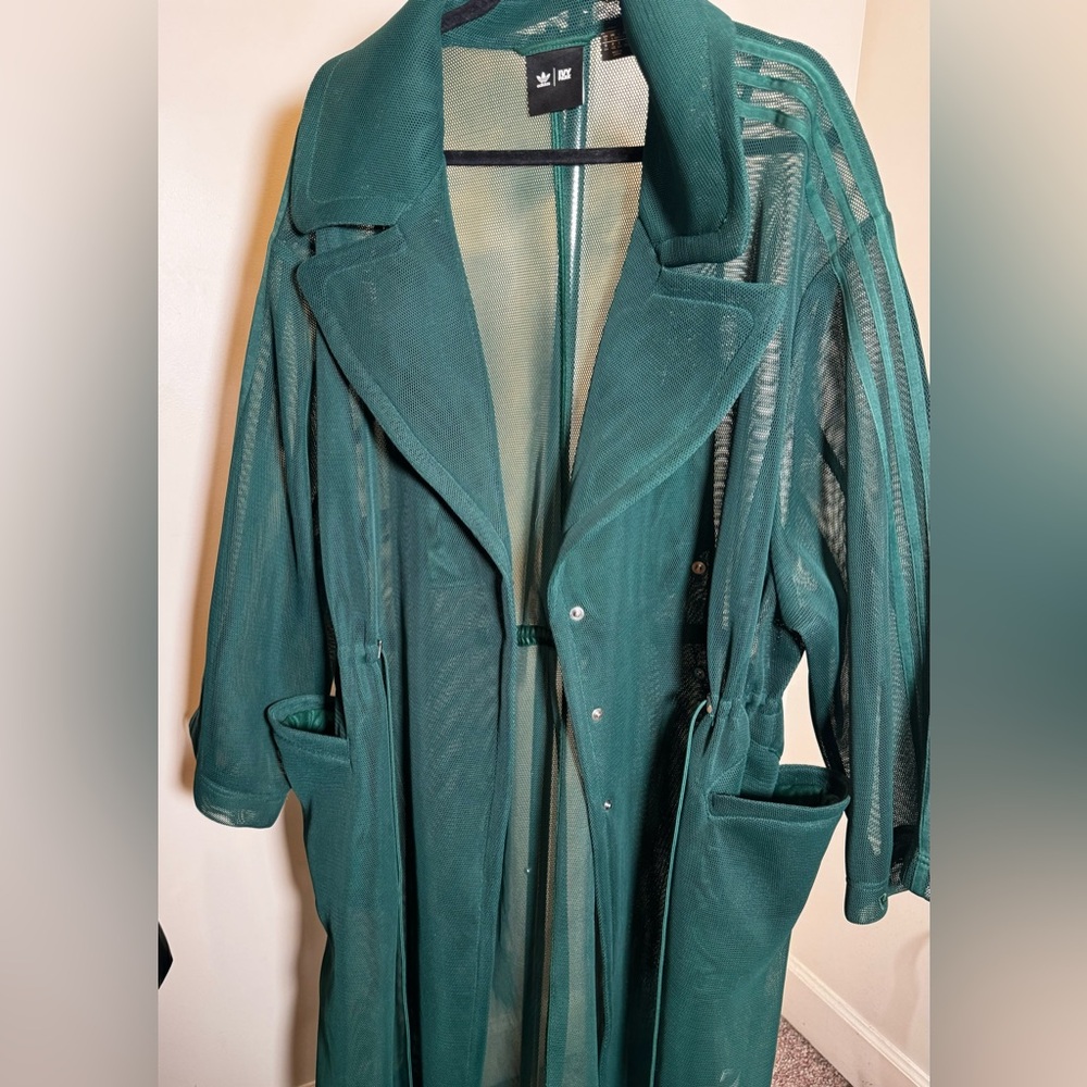 Adidas X Ivy Park Green Mesh Jacket